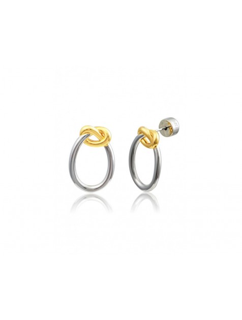 MÉRBABE SARAH Earrings Σκουλαρίκια Από Premium Επαργυρωμένο & Επίχρυσο Ατσάλι