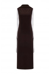 LA CHAINE Orrea Dress Brown Καφέ Φόρεμα