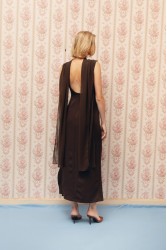LA CHAINE Orrea Dress Brown Καφέ Φόρεμα