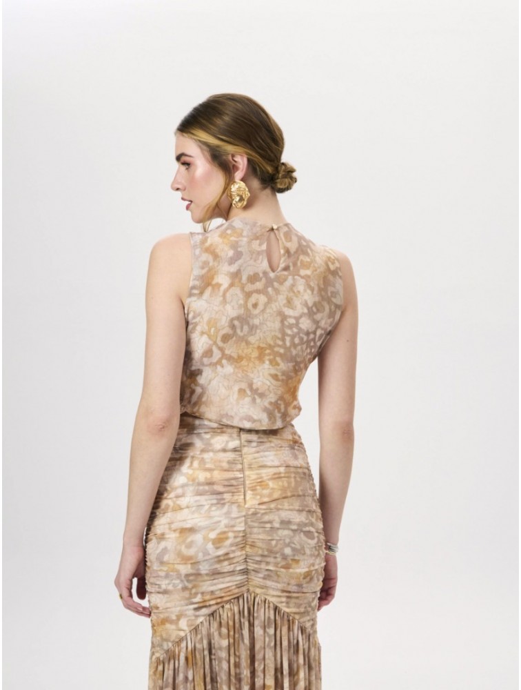 PROJECT SOMA Bellus Beige Top Μπεζ Τοπ