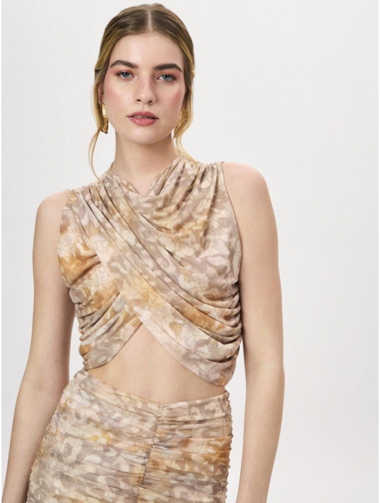 PROJECT SOMA Bellus Beige Top Μπεζ Τοπ