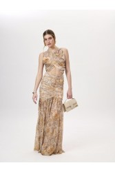 PROJECT SOMA Nerima Beige Skirt Μπεζ Μάξι Φούστα