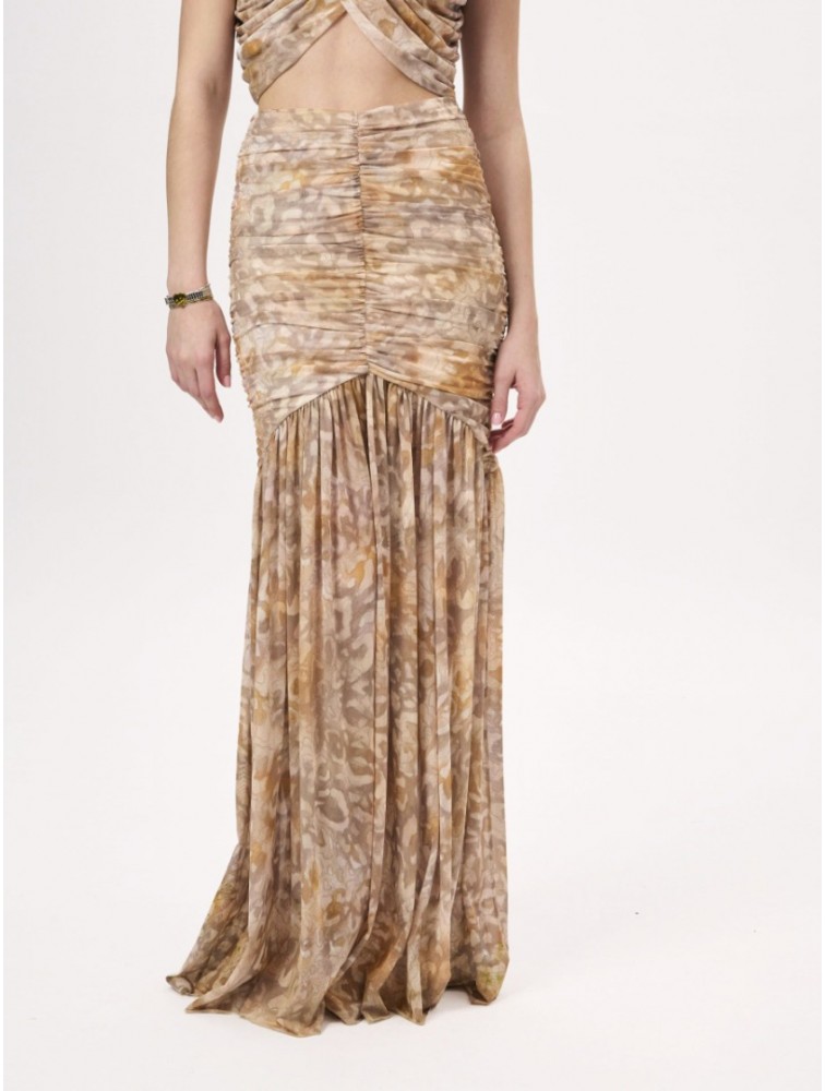 PROJECT SOMA Nerima Beige Skirt Μπεζ Μάξι Φούστα