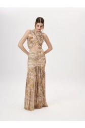 PROJECT SOMA Nerima Beige Skirt Μπεζ Μάξι Φούστα