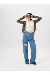 PROJECT SOMA Palita Leopard Top Καφέ Λεοπάρ Τοπ
