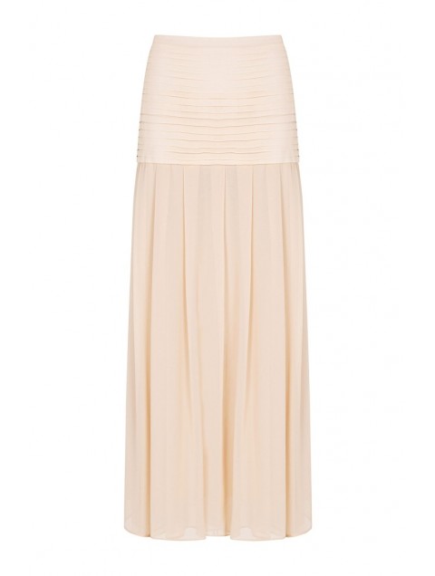 LA CHAINE Selora Skirt Cream Κρεμ Φούστα