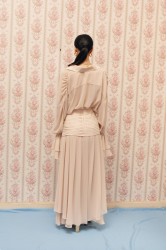 LA CHAINE Selora Skirt Cream Κρεμ Φούστα