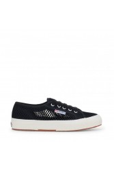 SUPERGA Black Sneakers Μαύρα Γυναικεία Διχτυωτά Sneakers