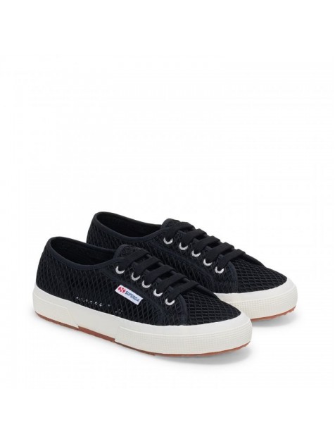 SUPERGA Black Sneakers Μαύρα Γυναικεία Διχτυωτά Sneakers