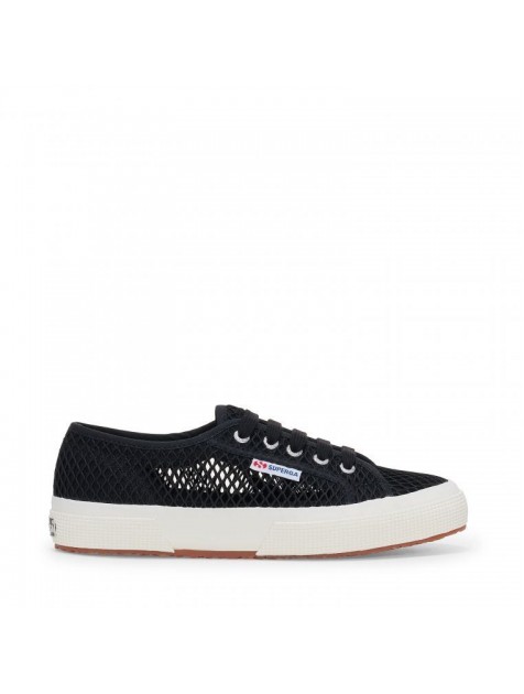 SUPERGA Black Sneakers Μαύρα Γυναικεία Διχτυωτά Sneakers