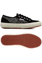 SUPERGA Black Sneakers Μαύρα Γυναικεία Διχτυωτά Sneakers