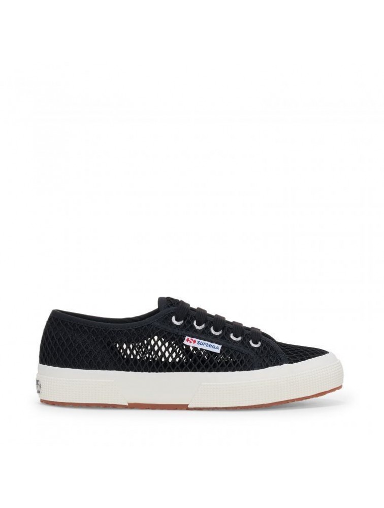SUPERGA Black Sneakers Μαύρα Γυναικεία Διχτυωτά Sneakers