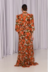 TRILOGY CLOTHING Calliope Wrap Kimono Orange Πορτοκαλί Κιμονό Φόρεμα