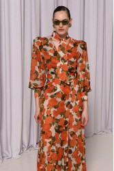 TRILOGY CLOTHING Calliope Wrap Kimono Orange Πορτοκαλί Κιμονό Φόρεμα