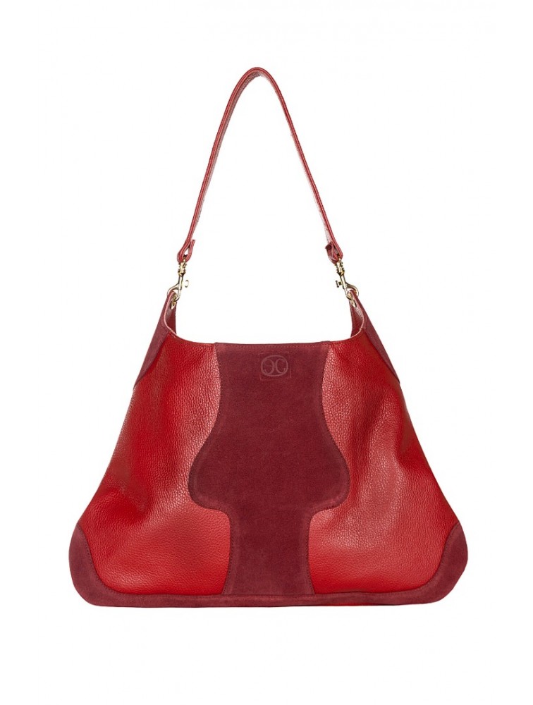 LA CHAINE Vanity Bag Burgundy