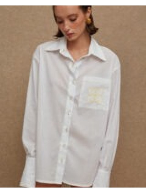 LA CHAINE Anonymous Shirt White/Yellow Shirt