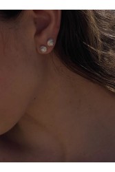 ZÉNAÏS Nautilus Mini Earrings Σκουλαρίκια Από Ασήμι 925