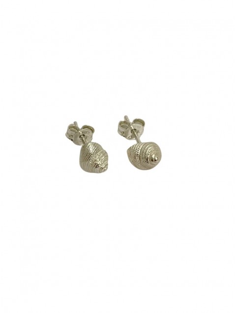 ZÉNAÏS Nautilus Mini Earrings Σκουλαρίκια Από Ασήμι 925