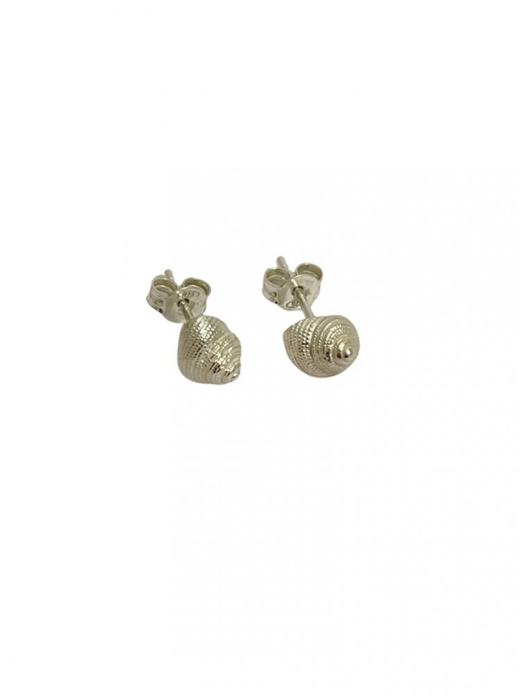 ZÉNAÏS Nautilus Mini Earrings Σκουλαρίκια Από Ασήμι 925