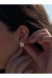 ZÉNAÏS Nautilus Small Earrings Σκουλαρίκια Από  Ασήμι 925