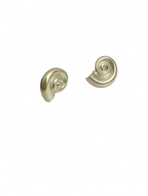 ZÉNAÏS Nautilus Small Earrings Σκουλαρίκια Από  Ασήμι 925