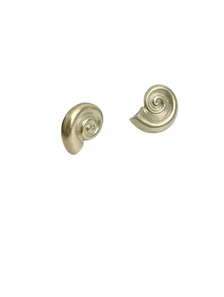 ZÉNAÏS Nautilus Small Earrings Σκουλαρίκια Από  Ασήμι 925