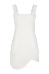 LA CHAINE Pepita Dress Ecru