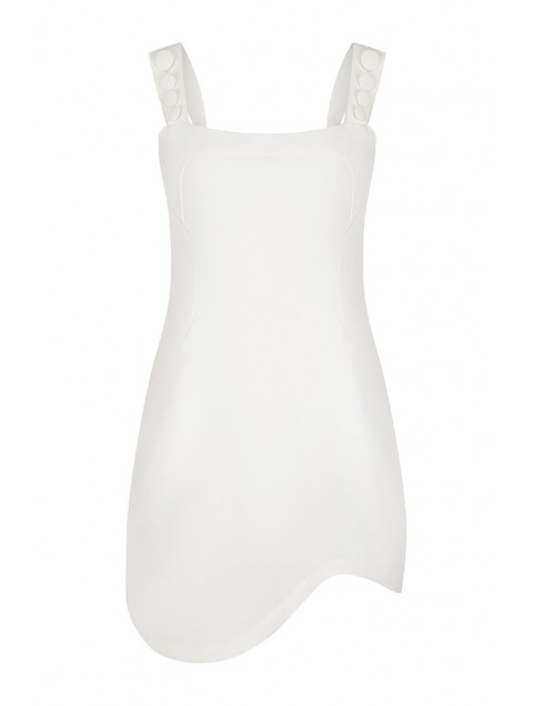 LA CHAINE Pepita Dress Ecru