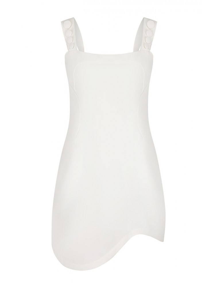 LA CHAINE Pepita Dress Ecru