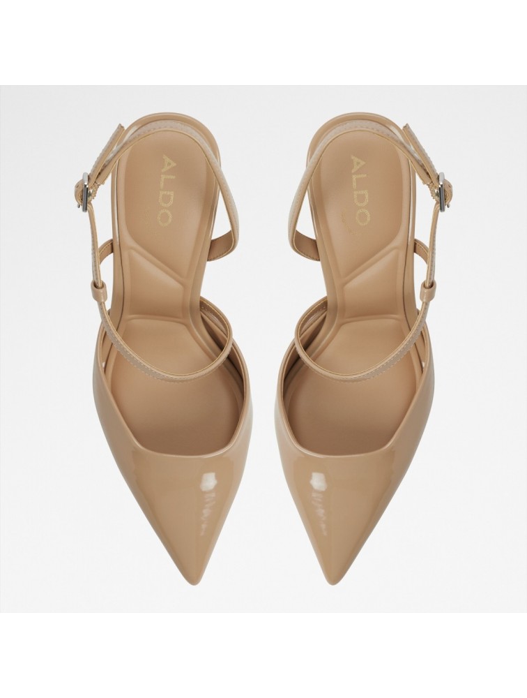 ALDO Julez Beige Patent Leather Women's Heels