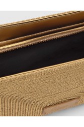 CASTAÑER B.Bali 142 Bag Oro Viejo Χρυσή Πλεκτή Τσάντα
