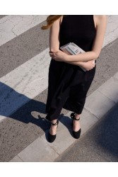 CASTAÑER Carina Negro Μαύρες Γυναικείες Χειροποίητες Εσπαντρίγιες