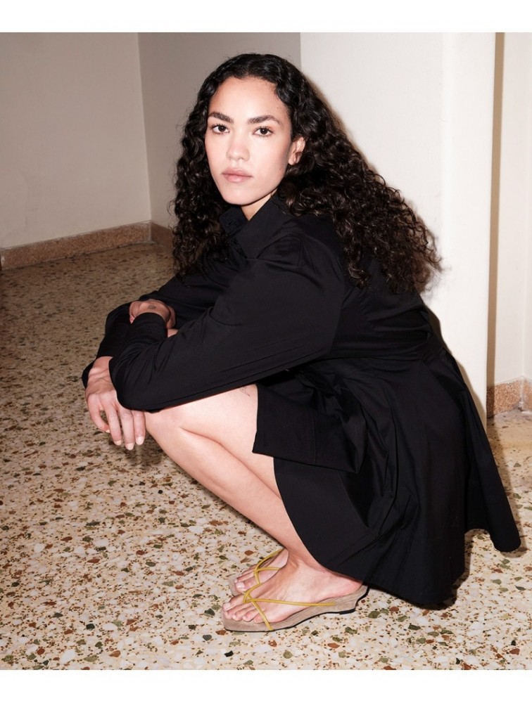 'ESIOT Kipoi Mustard Sand Μουσταρδί Γυναικεία Mules