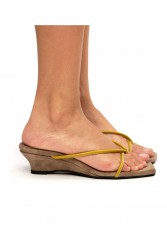 'ESIOT Kipoi Mustard Sand Μουσταρδί Γυναικεία Mules