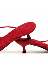 'ESIOT Roussa Red Κόκκινα Γυναικεία Mules