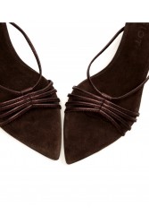 'ESIOT Zouloufi Brown Women's Mules