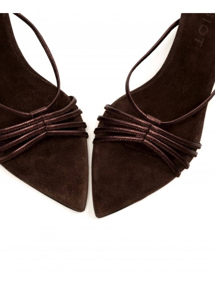 'ESIOT Zouloufi Brown Women's Mules
