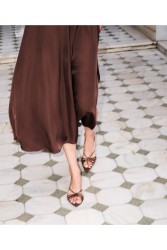 'ESIOT Zouloufi Brown Women's Mules