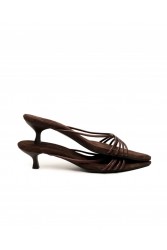 'ESIOT Zouloufi Brown Women's Mules