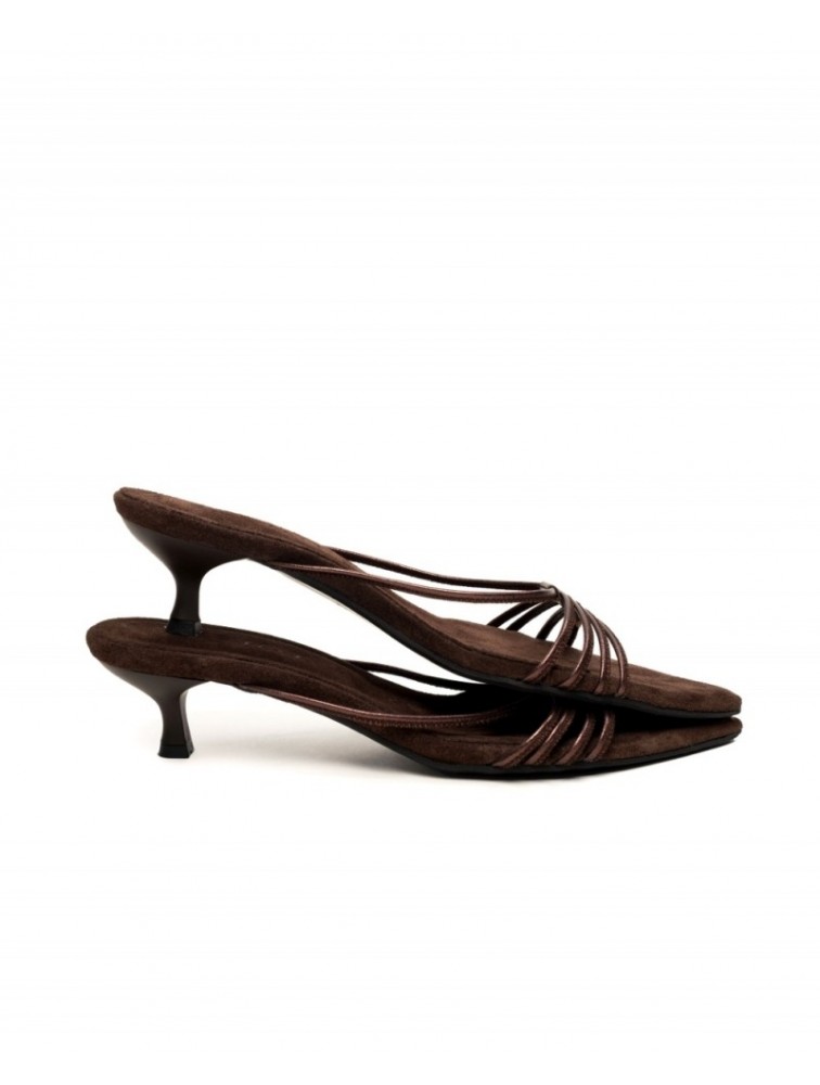 'ESIOT Zouloufi Brown Women's Mules
