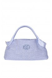 LA CHAINE Aelia Bag Loulaki Straw Mini Light Blue Mini Women's Bag