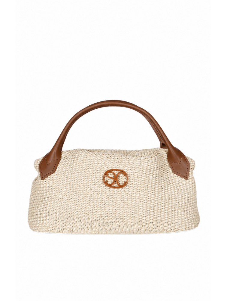LA CHAINE Aelia Bag Straw Brown Καφέ Γυναικεία Τσάντα