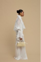 LA CHAINE Aelia Bag Straw White Women's Bag