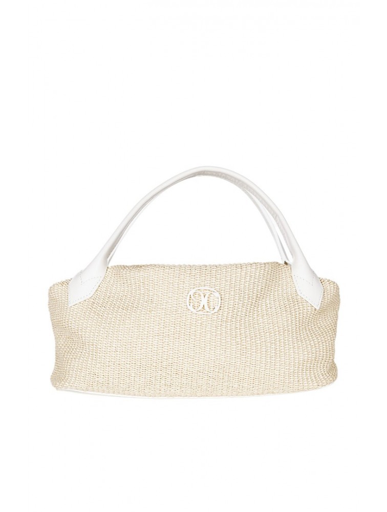 LA CHAINE Aelia Bag Straw White Women's Bag