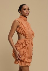 LA CHAINE Alcyone Dress Peach