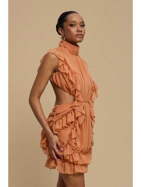 LA CHAINE Alcyone Dress Peach