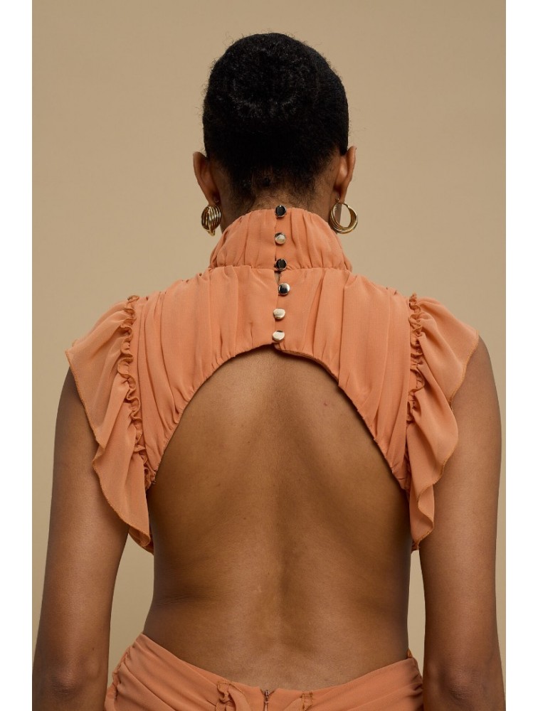 LA CHAINE Alcyone Dress Peach