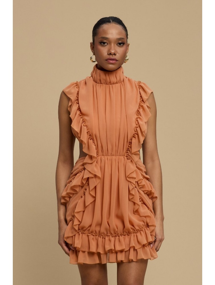 LA CHAINE Alcyone Dress Peach