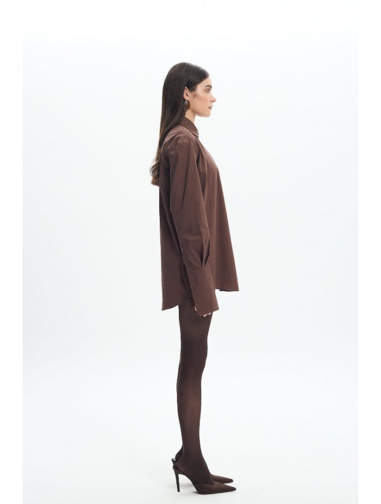 LA CHAINE Alia Shirt Brown