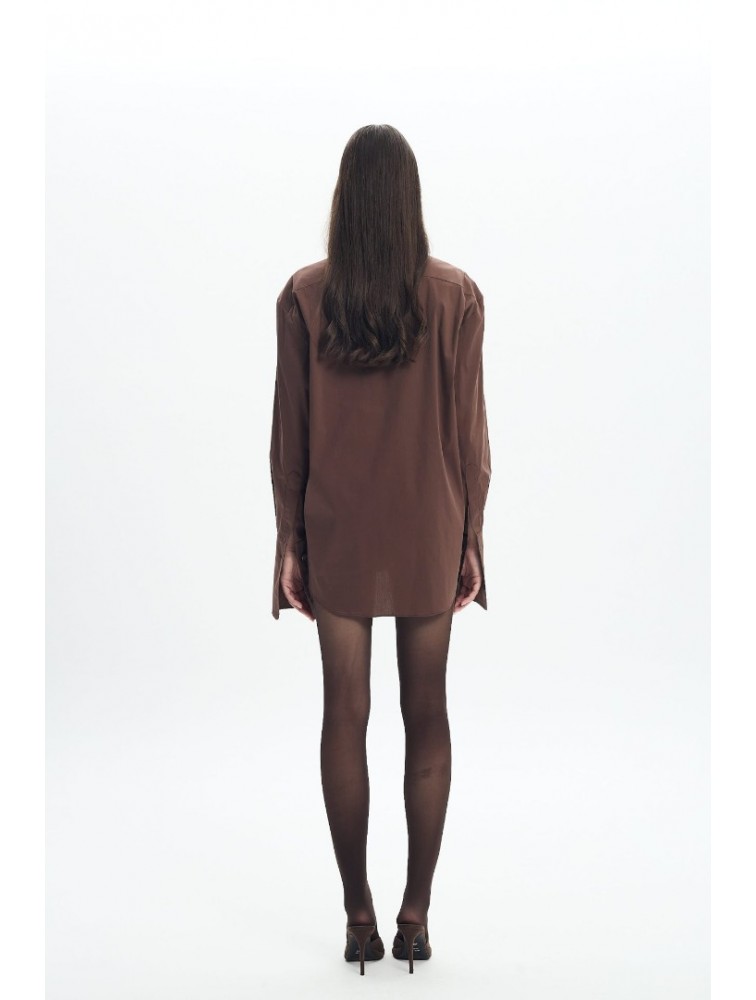 LA CHAINE Alia Shirt Brown